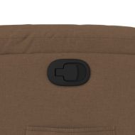 Изправящ реклайнер стол, кафяв, текстил