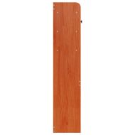 Горна табла с място за съхранение восъчнокафяв 75 см бор масив