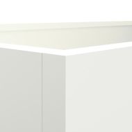 Кашпа, бяла, 62x40x39 см, стомана