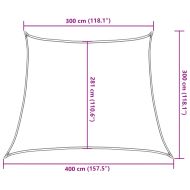 311104 Sunshade Sail 160 g/m² Anthracite 3/4x3 m HDPE