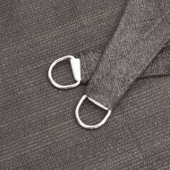 Слънцезащитно платно, HDPE, триъгълно, 5х5х5 м, черно