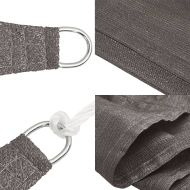 Слънцезащитно платно, HDPE, триъгълно, 5х5х5 м, черно