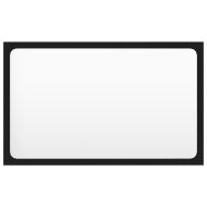 Комплект мебели за баня, черен, ПДЧ