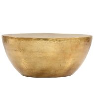 Маса за кафе, кован алуминий, 70x30 см, месинг