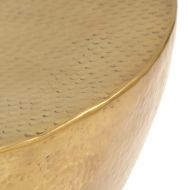 Маса за кафе, кован алуминий, 70x30 см, месинг