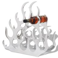 Алуминиев стелаж за вино за 11 бутилки, сребрист