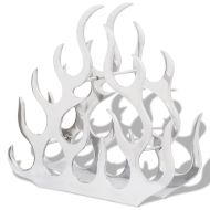 Алуминиев стелаж за вино за 11 бутилки, сребрист