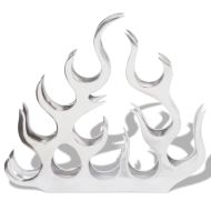 Алуминиев стелаж за вино за 11 бутилки, сребрист