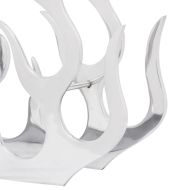 Алуминиев стелаж за вино за 11 бутилки, сребрист