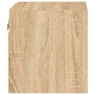 Стенен ТВ шкаф с LED осветление, сонома дъб, 30x28,5x30 см