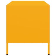 ТВ шкаф горчица жълто 68x39x43,5 см студеновалцувана стомана