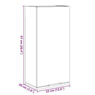 Шкаф за баня за стенен монтаж, старо дърво, 32x20x67 см