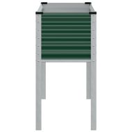 Градинска саксия, зелена, 100x45x90 см, стомана