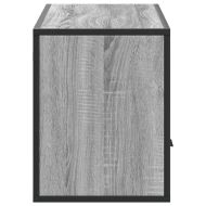 ТB шкаф, сив сонома, 100x31x39,5 см, инженерно дърво и метал