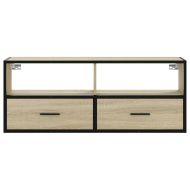 ТB шкаф, сонома дъб, 100x31x39,5 см, инженерно дърво и метал