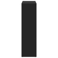 Разделител за стая / библиотека, черен, 102x29x103,5 см