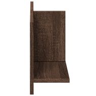 Стенен шкаф, 70x16,5x30 см, кафяв дъб, инженерно дърво