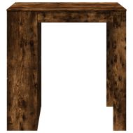 Бар маса, опушен дъб, 102x70x103,5 см, инженерно дърво