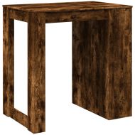 Бар маса, опушен дъб, 102x70x103,5 см, инженерно дърво