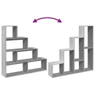 Разделител за стая / библиотека 4 нива 143,5x29x143,5 см