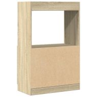 Висок шкаф, дъб сонома, 63x33x100 см, инженерно дърво