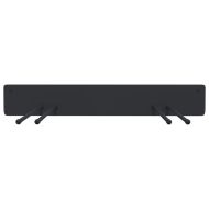 Стенни държачи за градински инструменти, 2 бр, черни, стомана