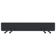 Стенни държачи за градински инструменти, 8 бр, черни, стомана