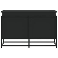 Кутия за съхранение, черна, 80x40x51,5 см, инженерно дърво