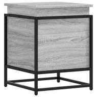 Кутия за съхранение, сив сонома, 40x40x51,5 см, инженерно дърво