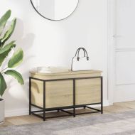 Кутия за съхранение, дъб сонома, 80x40x51,5 см, инженерно дърво