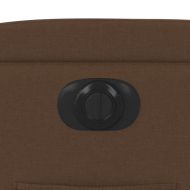 Електрически наклоняем стол, кафяв, текстил