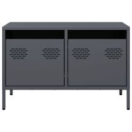 ТВ шкаф, антрацит, 68x39x43,5 см, студеновалцувана стомана