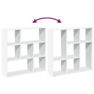 Разделител за стая / библиотека, бял, 102x29x103,5 см