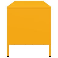 ТВ шкаф горчица жълто 101,5x39x43,5 см студеновалцувана стомана