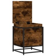 Кутия за съхранение, опушен дъб, 40x40x51,5 см, инженерно дърво