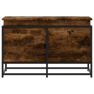 Кутия за съхранение, опушен дъб, 80x40x51,5 см, инженерно дърво