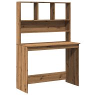 Бюро с рафтове, дъб артизан, 102x45x148 см, инженерно дърво