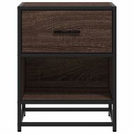 Нощни шкафчета, 2 бр, кафяв дъб, 40x31x50 см, инженерно дърво