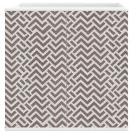 Сгъваеми кутии за съхранение 4 бр кафяви 32x32x32 см текстил