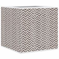 Сгъваеми кутии за съхранение 4 бр кафяви 32x32x32 см текстил