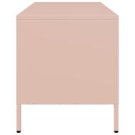 ТВ шкаф, розов, 101,5x39x43,5 см, студеновалцувана стомана