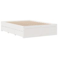 Рамка за легло без матрак с чекмеджета 160x200 см, бор масив