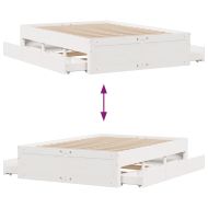 Рамка за легло без матрак с чекмеджета 160x200 см, бор масив