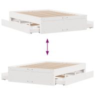 Рамка за легло без матрак с чекмеджета 150x200 см, бор масив