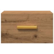 Нощни шкафчета за стенен монтаж, 2 бр, дъб артизан, 35x35x20 см