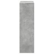 Разделител за стая / библиотека бетонно сив 3 нива 99x29x99 см