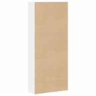 Библиотека, бяла, 80x30x189 см, инженерно дърво