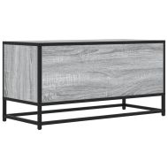 ТB шкаф, сив сонома, 80x34,5x40 см, инженерно дърво и метал