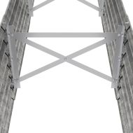 Градинска повдигната леха поцинкована стомана сребрист