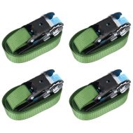 Укрепващи колани с тресчотки, 4 бр, 800 daN, 6 м, зелени